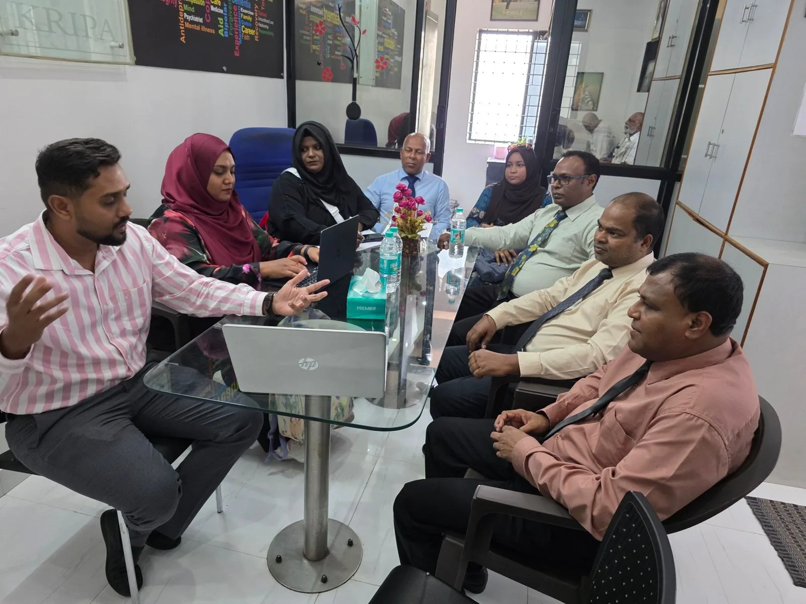 Maldives Drug Court judges and lawyers at the centre, Kripa Revival Centre