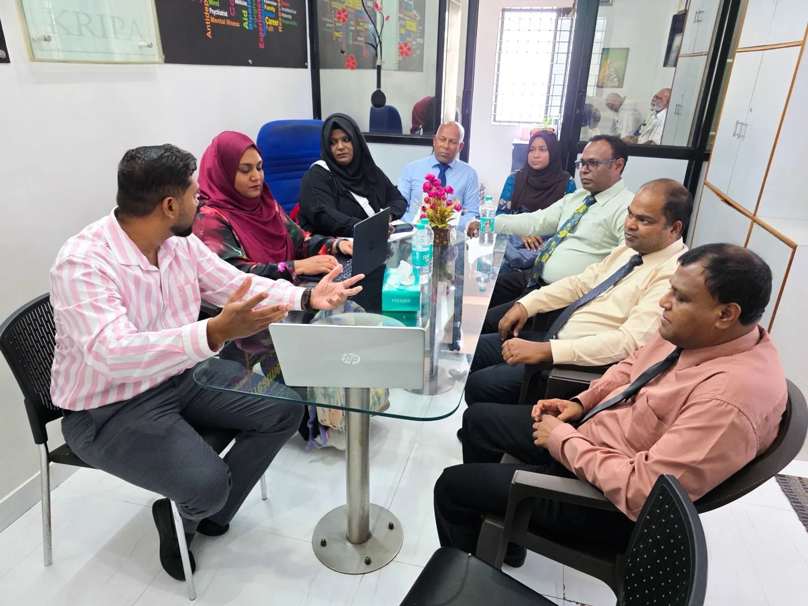 Discussion with the Maldives Drug Court delegation, Kripa Revival Centre