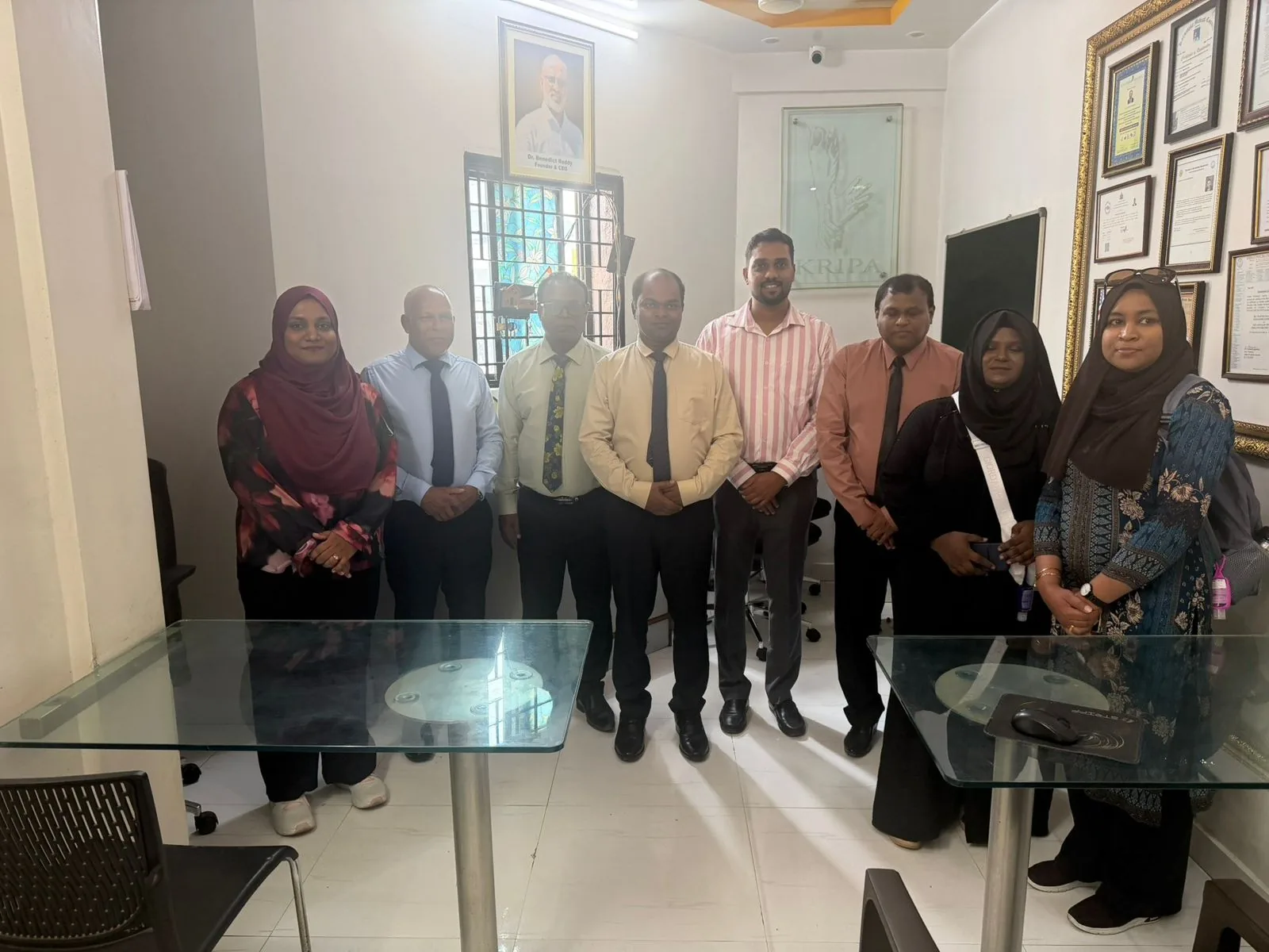 Maldives Drug Court judges and lawyers with the Kripa team, Kripa Revival Centre