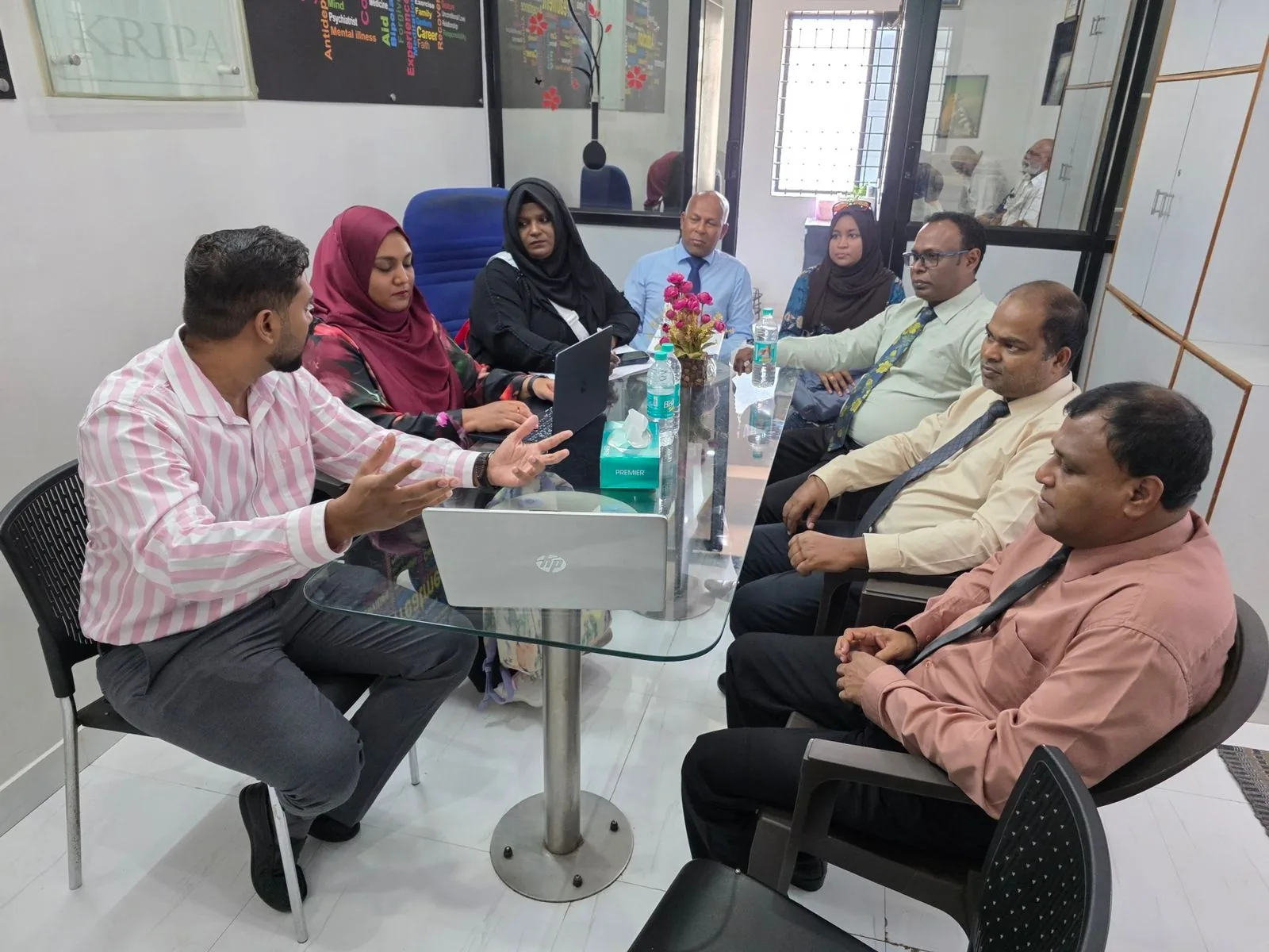 Maldives Drug Court delegation at the centre, Kripa Revival Centre
