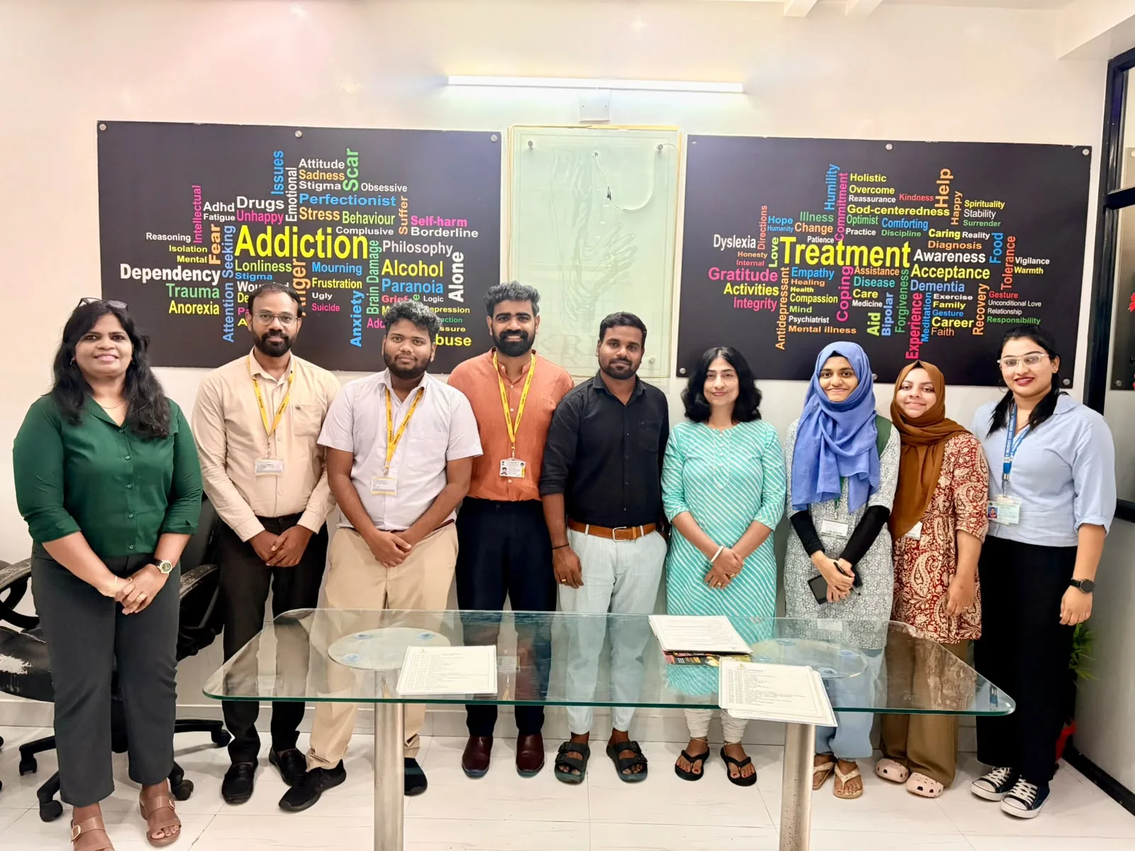 NIMHANS de-addiction professionals visit for collaboration, Kripa Revival Centre